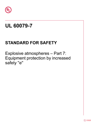 UL 60079-7 PDF UL 60079-7 PDF